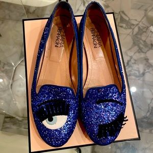 Chiara Ferragni Flirting Flat Glitter Shoes
